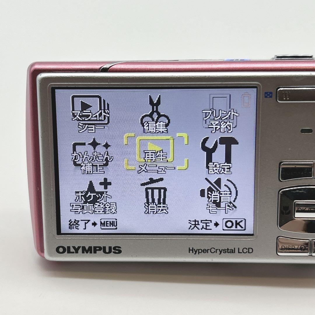 オリンパス μ1020デジカメ 動作確認済 ピンク
