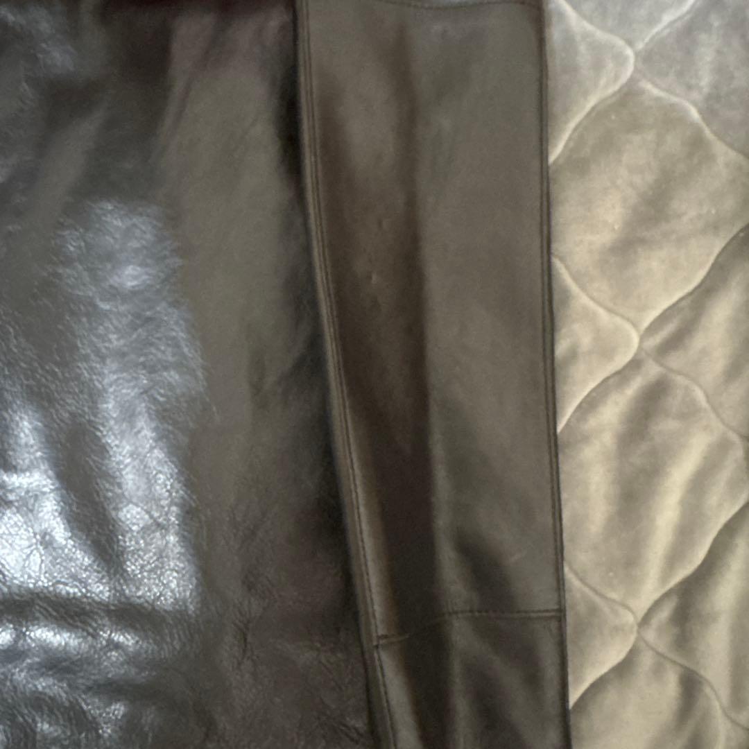 【美品】ヨウジヤマモト サイドジップレザートートバッグ　　袋付き