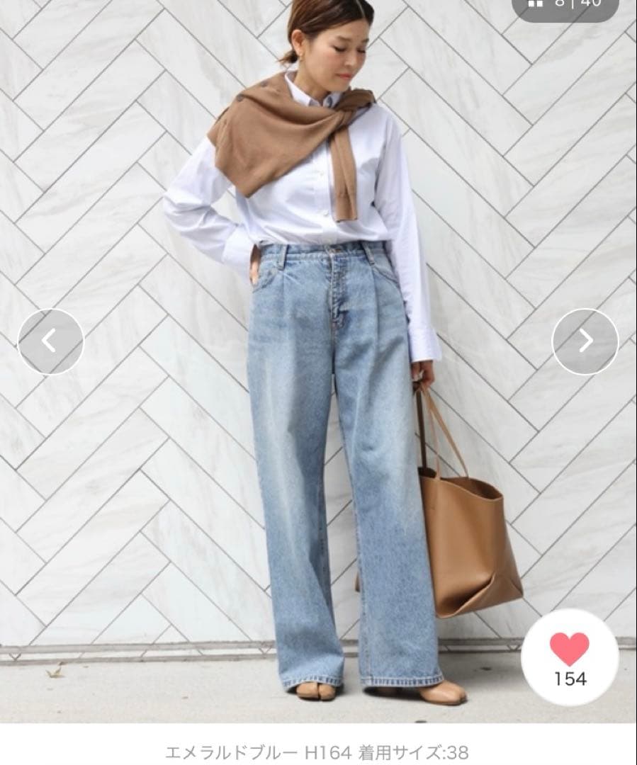 EVERYDAY I LIKE. 　38 タックバギーデニム