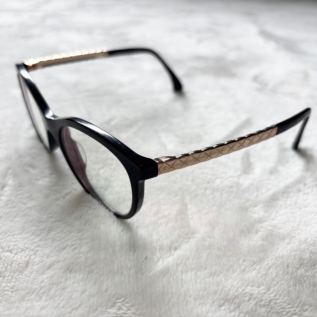 CHANEL サングラス ブラック ゴールド キルティング ココマーク メガネ