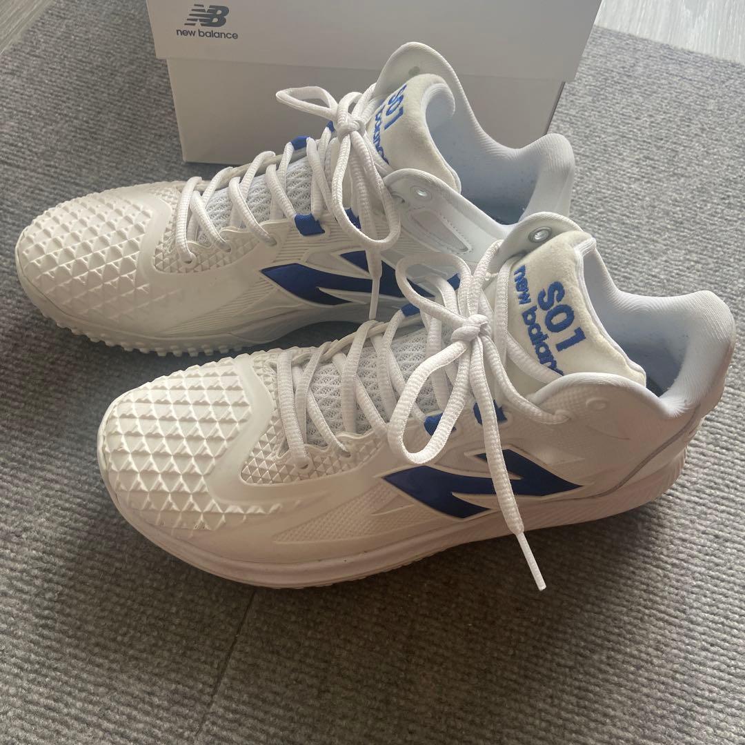 大谷翔平モデル　New Balance S01 ホワイト/ブルー