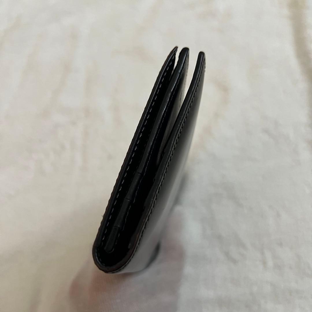 極上レザー SOMES コードバン 長財布 札入れ 黒