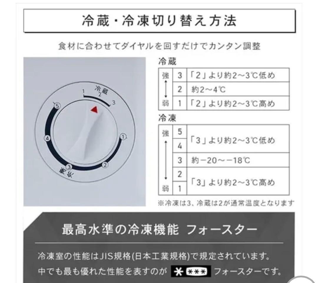 ☆新品・未開封：2025年製31L 冷凍庫（冷蔵庫に切替可能）アイリスオーヤマ製