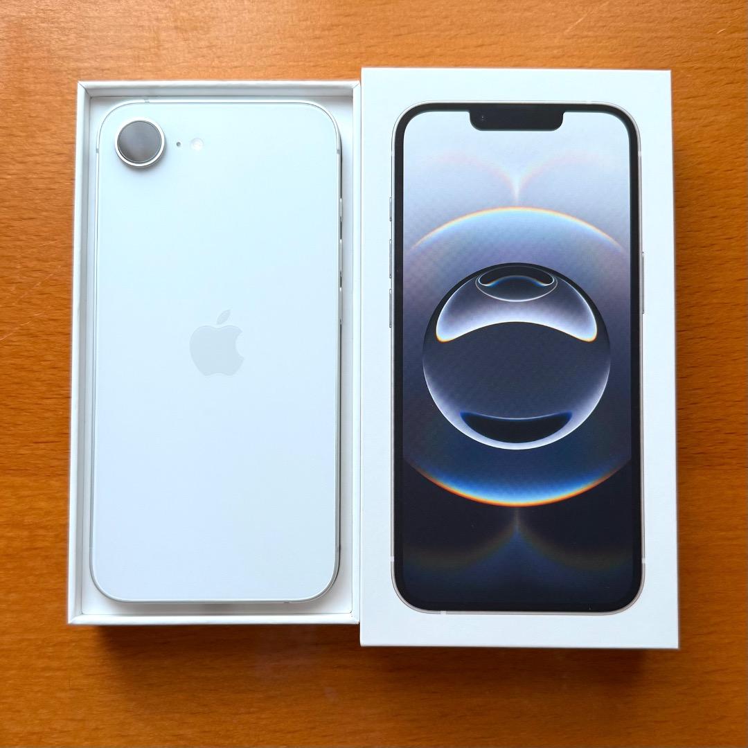 【美品】iPhone 16e 128GB ホワイト SIMフリーApple購入品