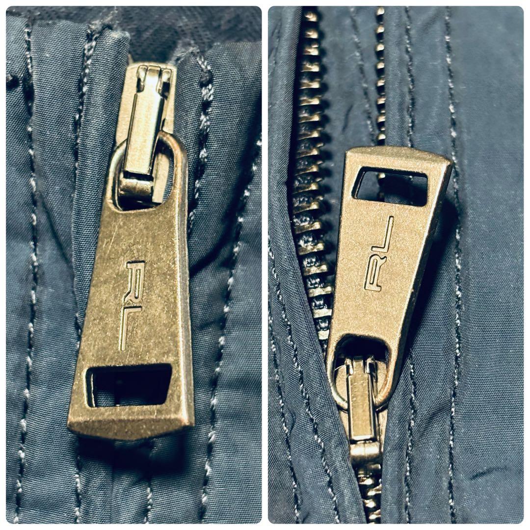 美品 ポロ ラルフローレン ハリントンジャケット 紺 スウィングトップ G9