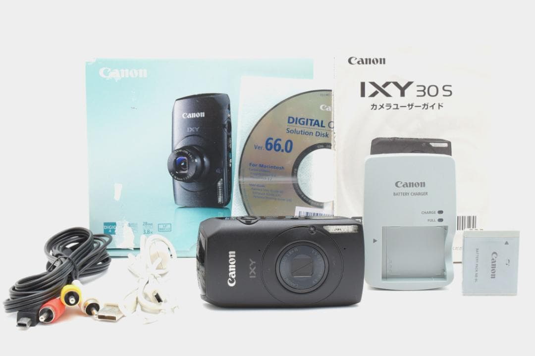 キヤノン　Canon IXY 30S ブラック 《元箱付属・動作確認済み》