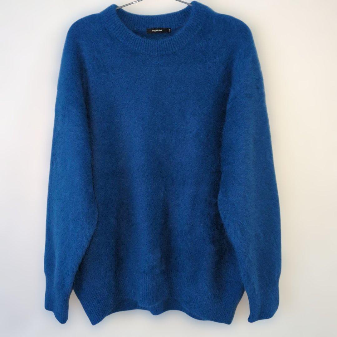 DRESSLAVE　ドレスレイブ 　フォックスカシミヤ ニットセーター ブルー