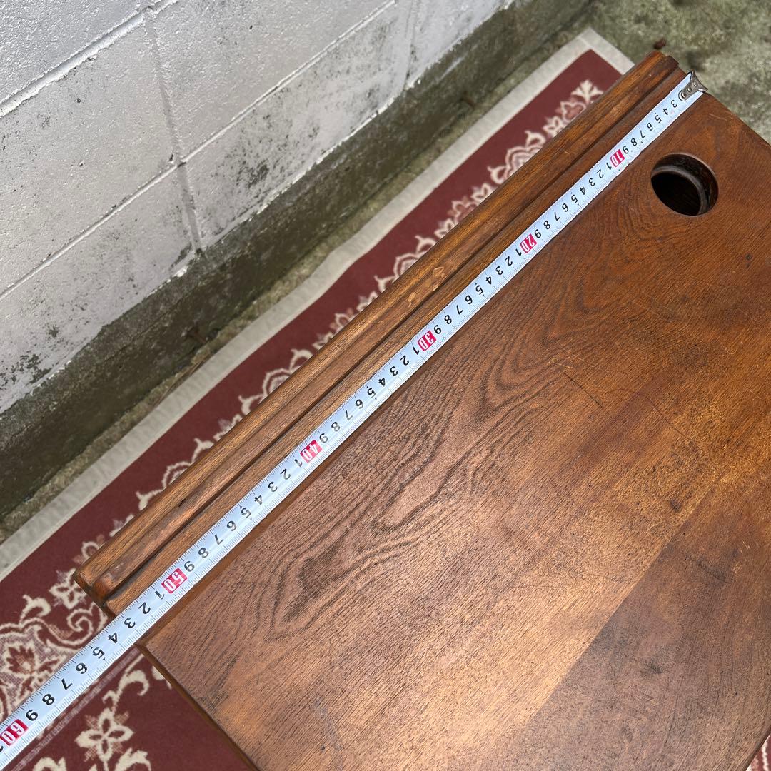 USA製 ビンテージ品◾️鉄脚アイアンレッグ×木製天板 スクールデスク 机