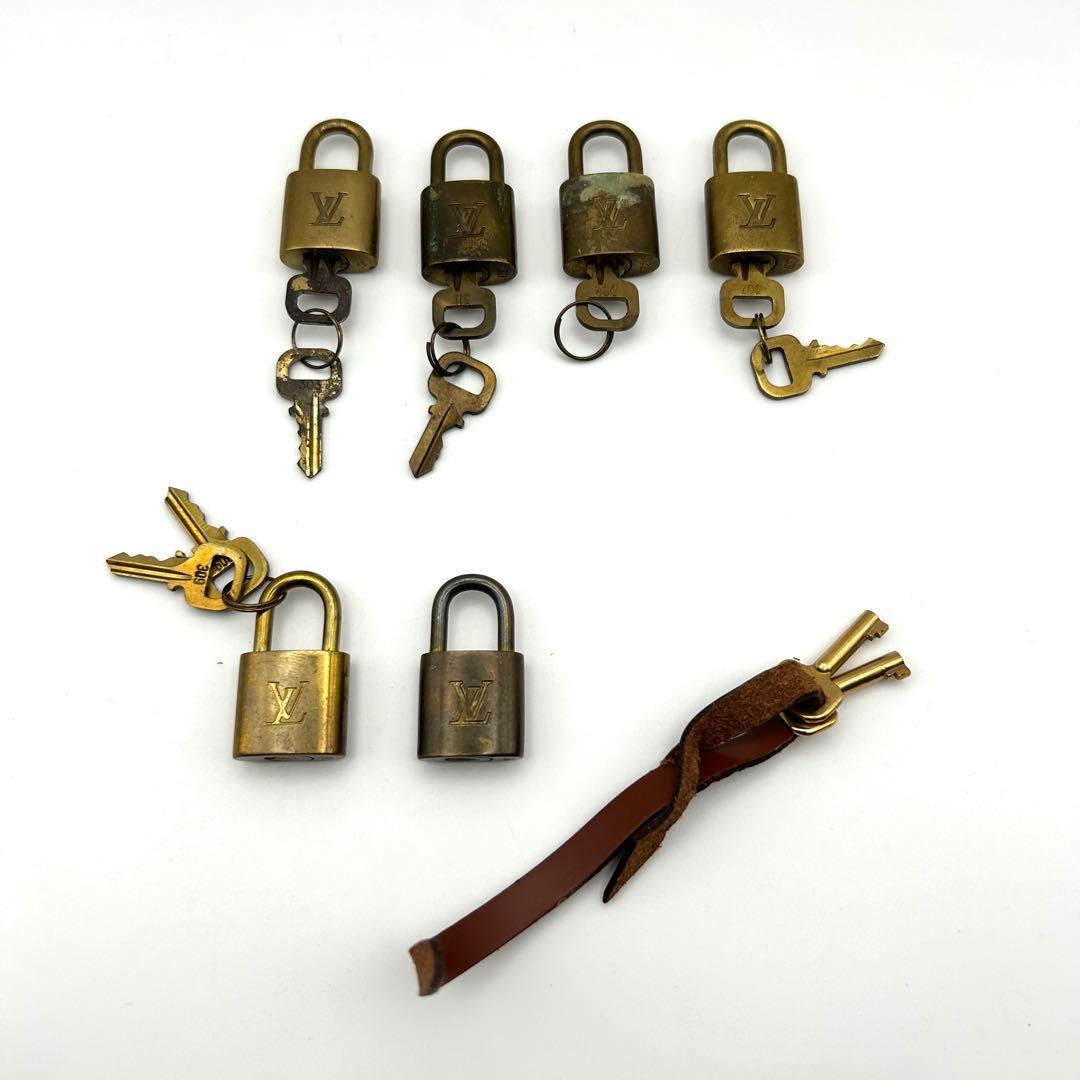ルイヴィトン カデナ パドロック 南京錠 キー 鍵 6個セット