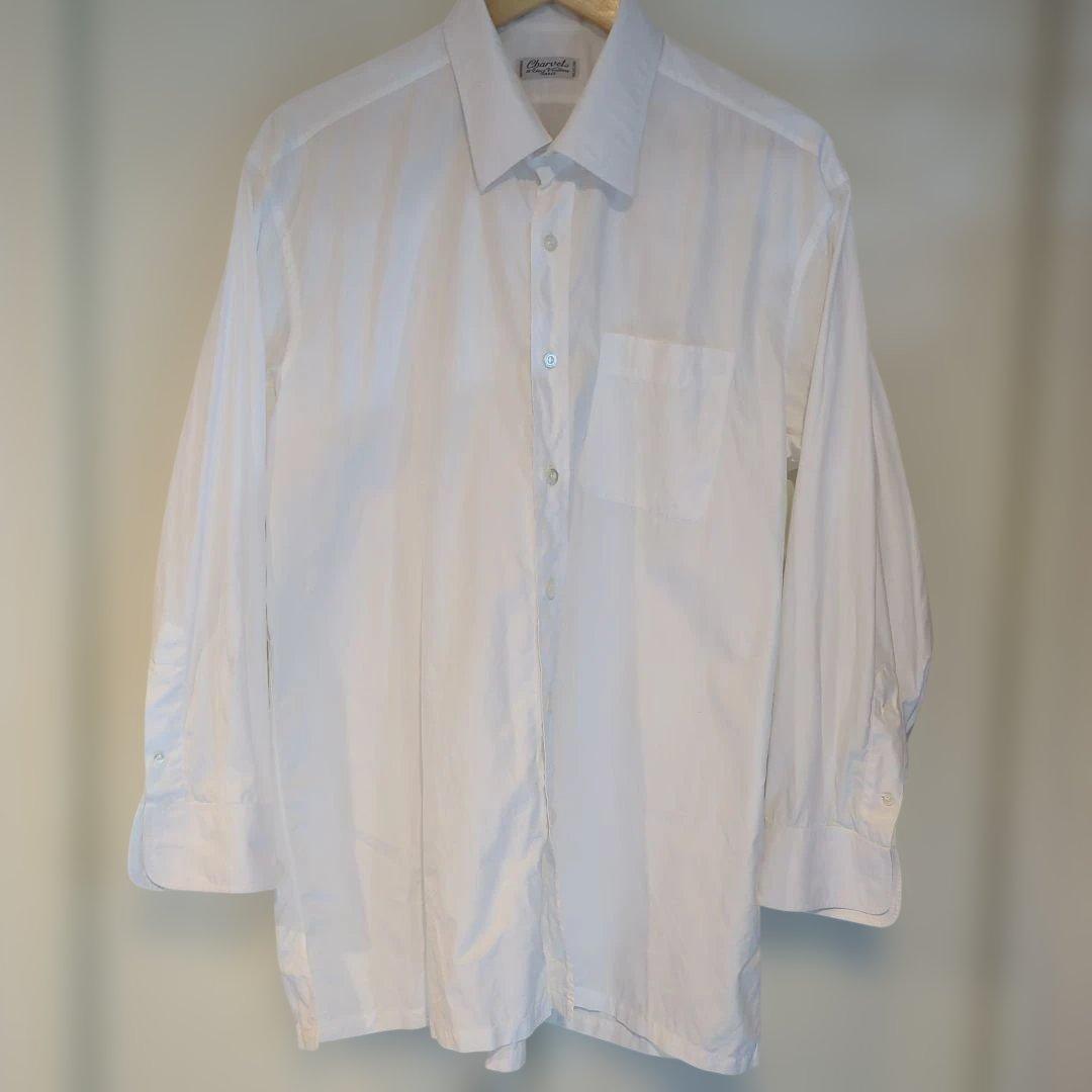charvet 白シャツ ホワイト フランス製
