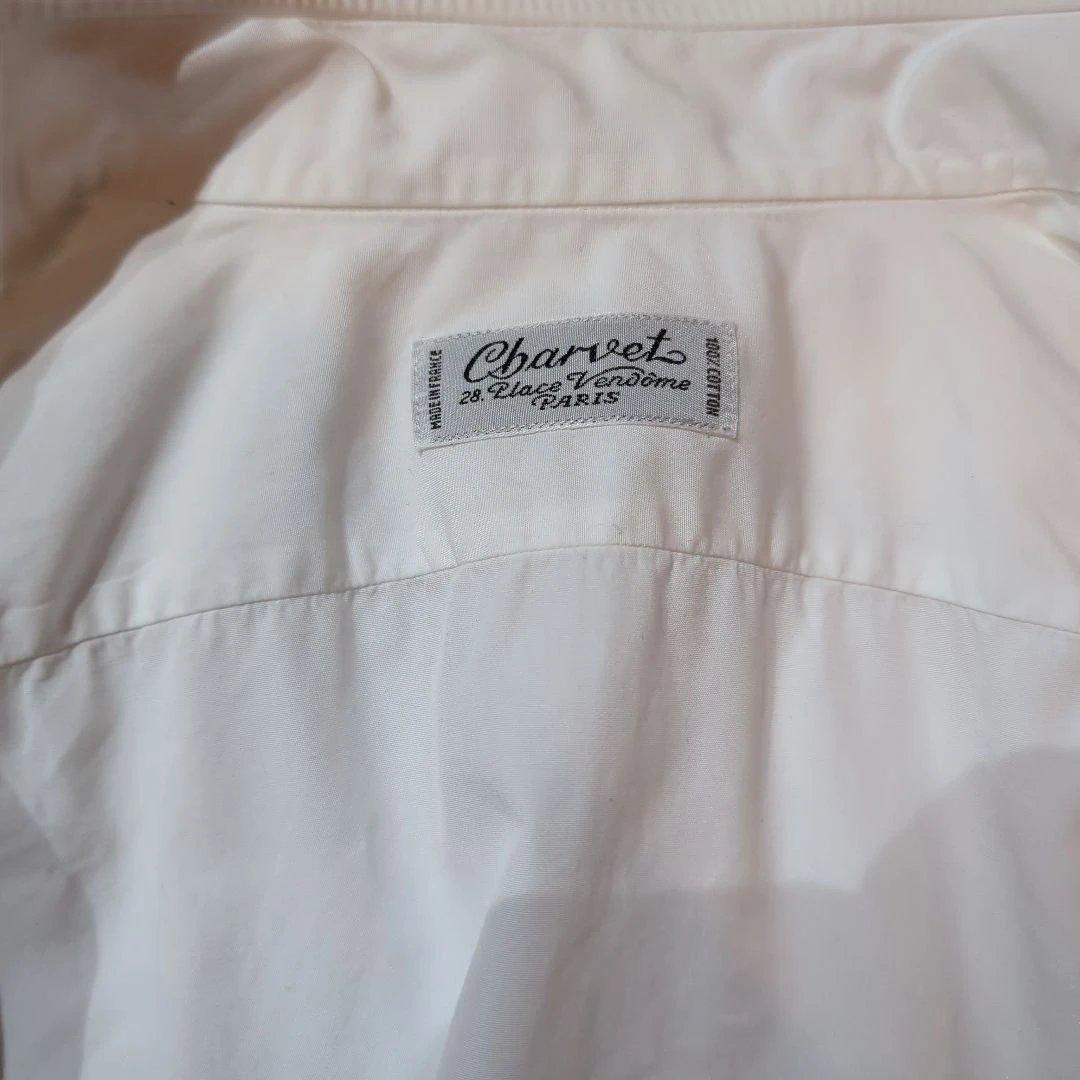 charvet 白シャツ ホワイト フランス製