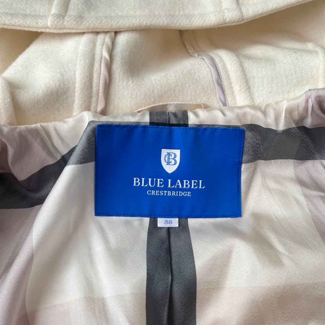 希少カラー✨ブルーレーベルクレストブリッジ ダッフルコート チェック柄