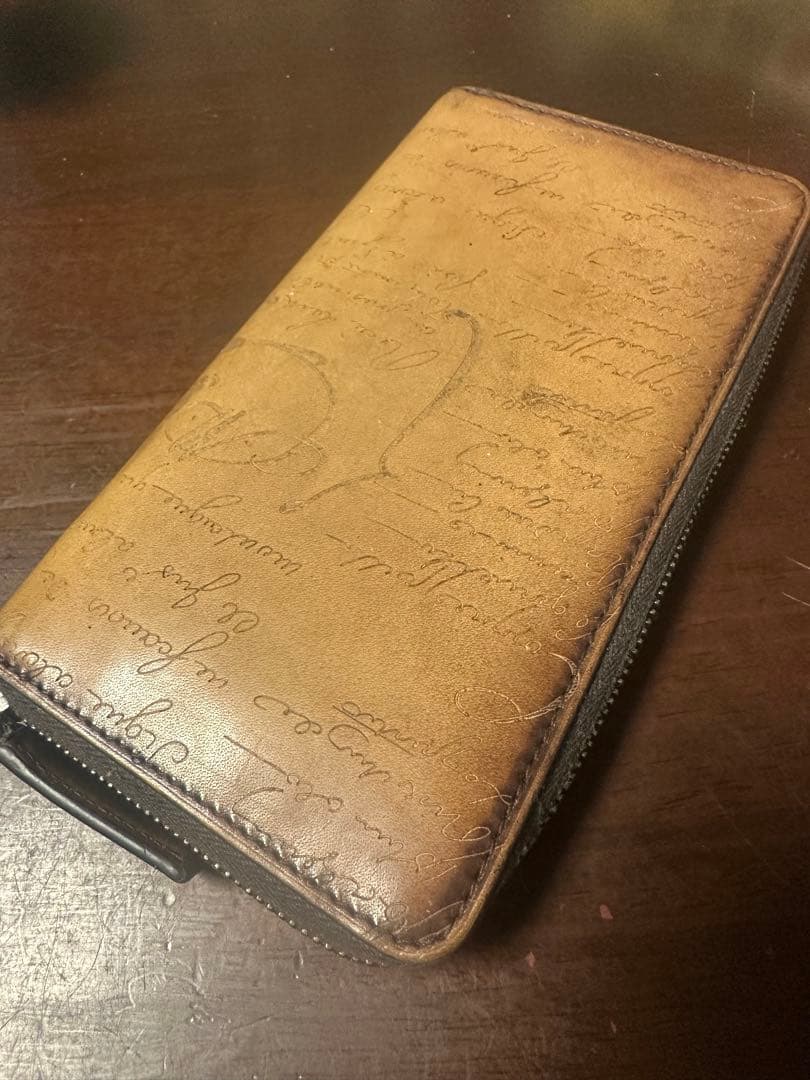 BERLUTI ベルルッティ 正規店購入 長財布 レザーラウンドファスナー