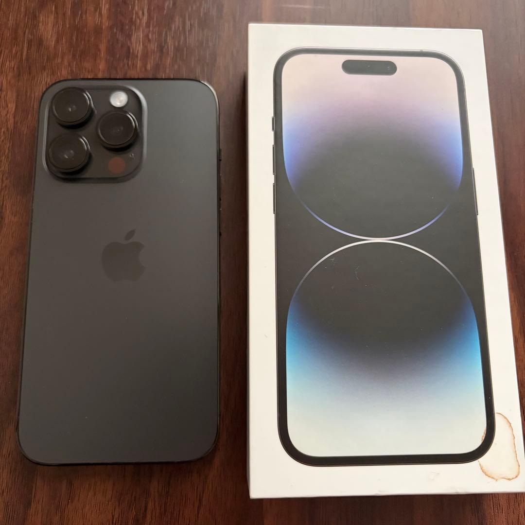 iPhone14Pro 256GB スペースブラック 本体＋箱・充電コード付き