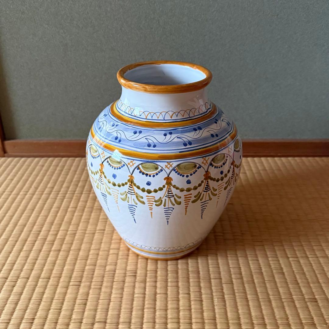 デルフト 色絵 壺 花瓶 オランダ 19世紀 江戸時代 阿蘭陀 古美術 マイセン