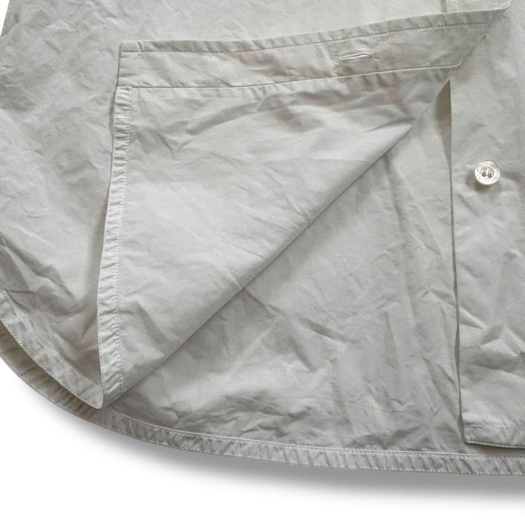 LOUIS VUITTON 長袖シャツ 38 ホワイト ロゴ刺繍