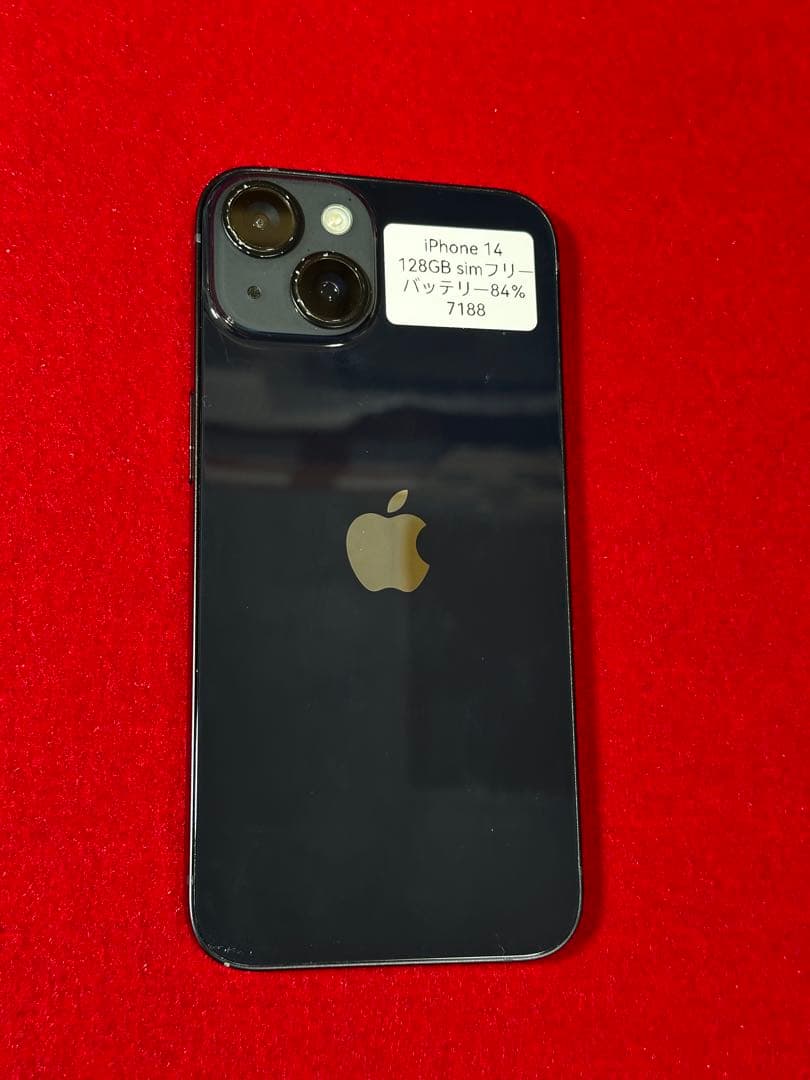 【7188】iPhone 14ミッドナイト 128GB simフリー