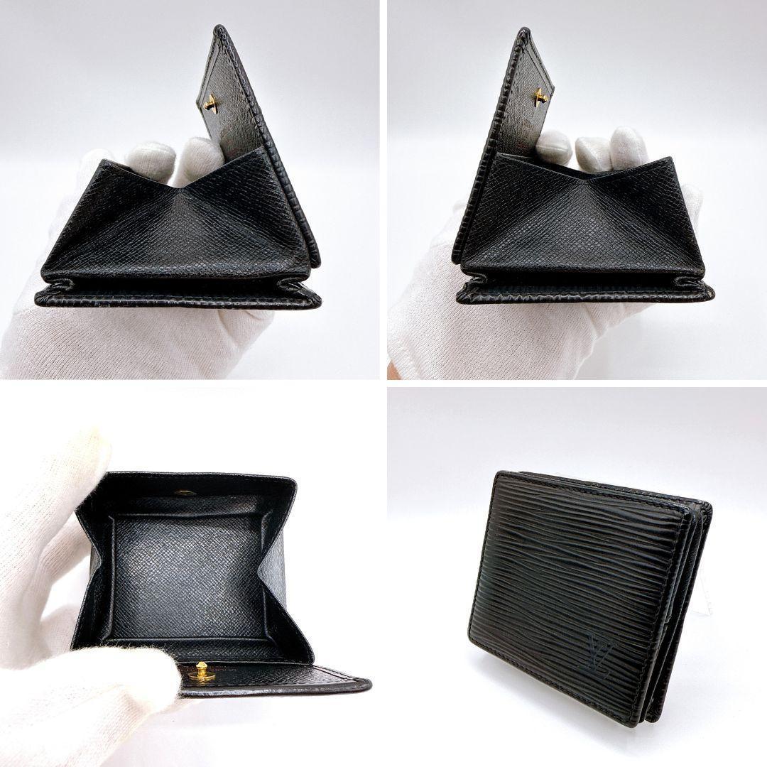 ルイヴィトン M63692 エピ ポルトモネ・ボワット ケース ブラック