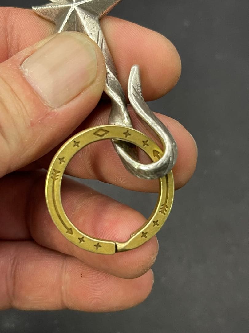 W*C様 シルバー925製 amp japan キーホルダー キーチェーン 真鍮