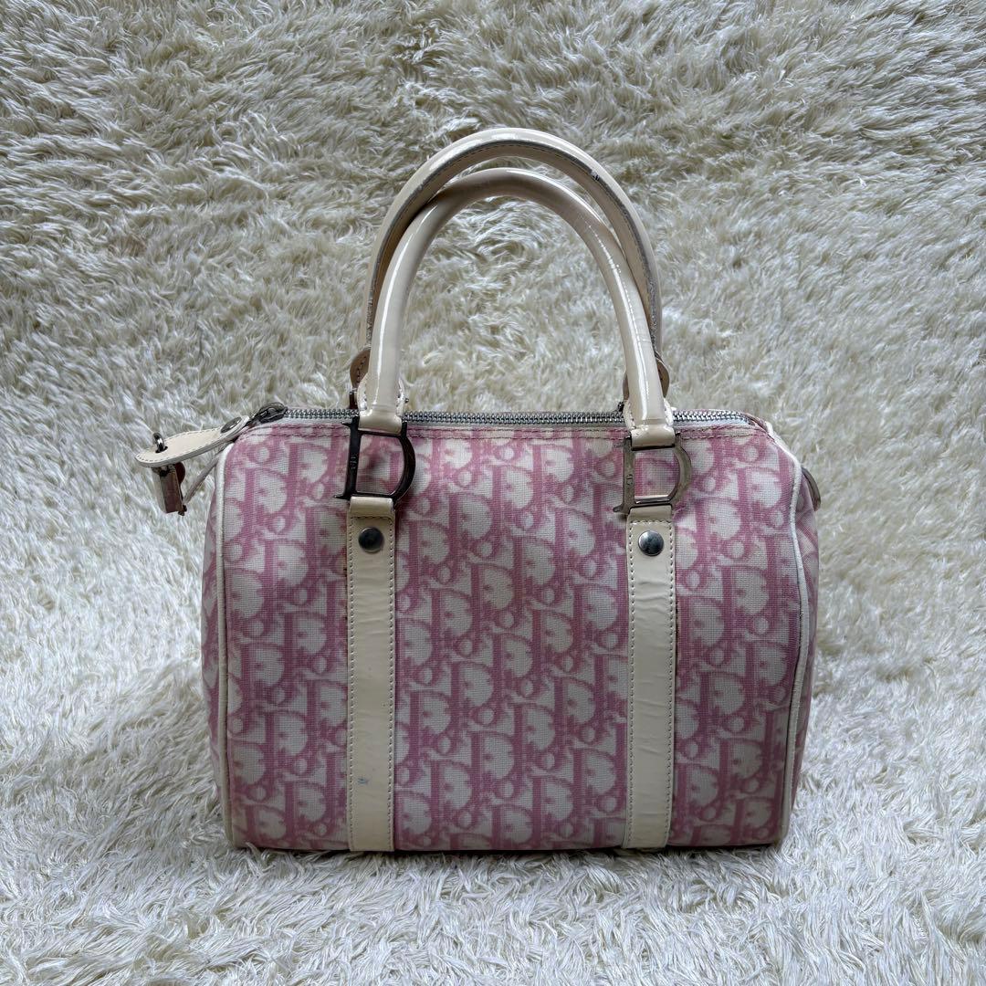 Dior トロッター　ミニボストン　pvcレザー 鍵カデナ付き