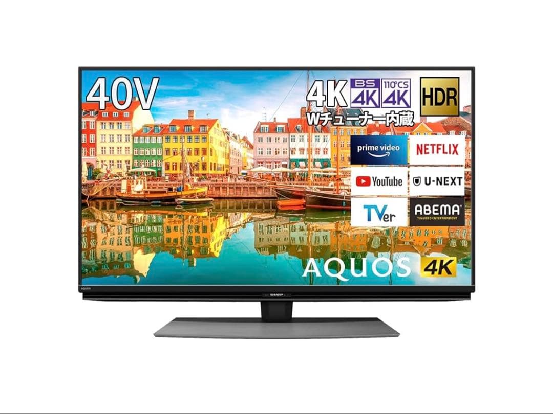 SHARPAQUOS40V型4K液晶テレビ 4T-C40CL1 Android