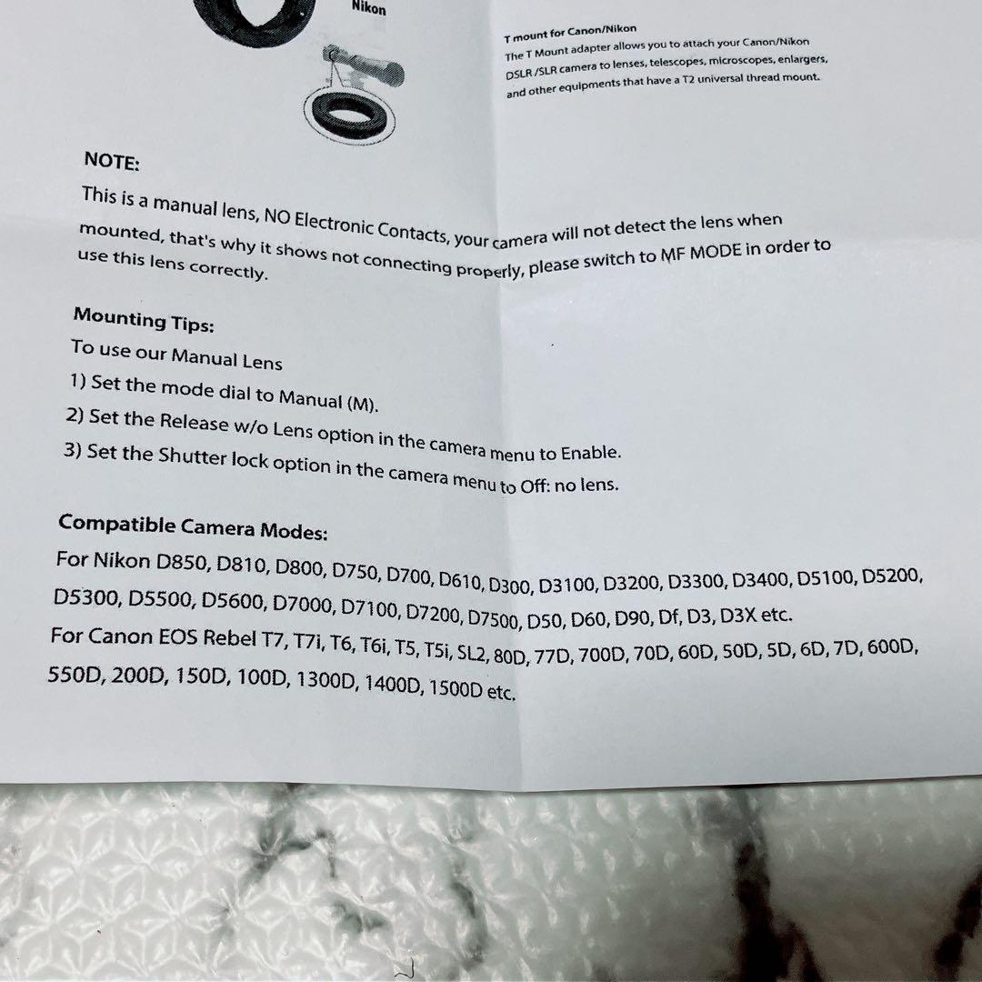 30-15 Lightdow 420-800mm F/8.3 望遠ズームレンズ