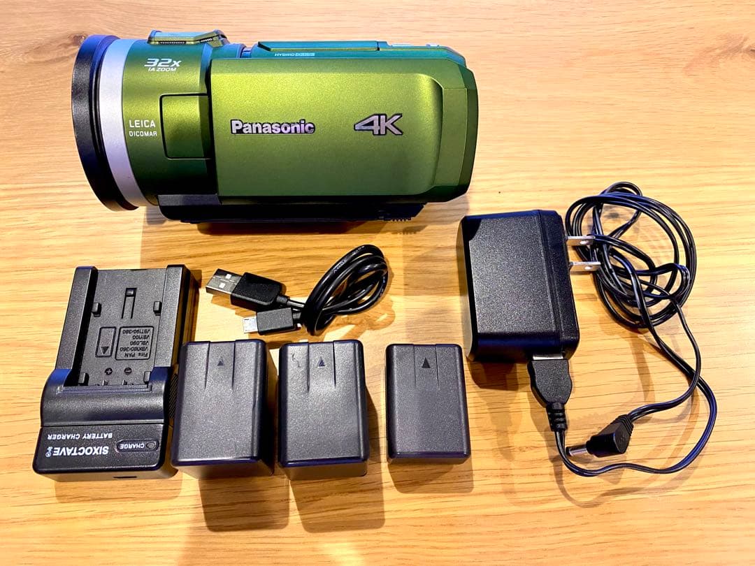 【よっしー】パナソニック 4Kビデオ HC-VX2M 【フォレストカーキ】