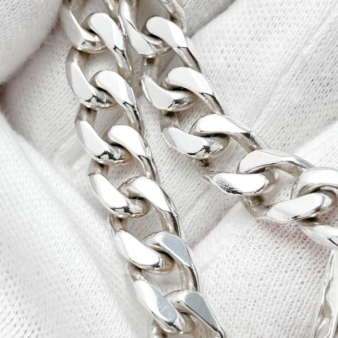 18 グッチ GUCCI 925 ブレスレット シルバー 喜平チェーンOT576