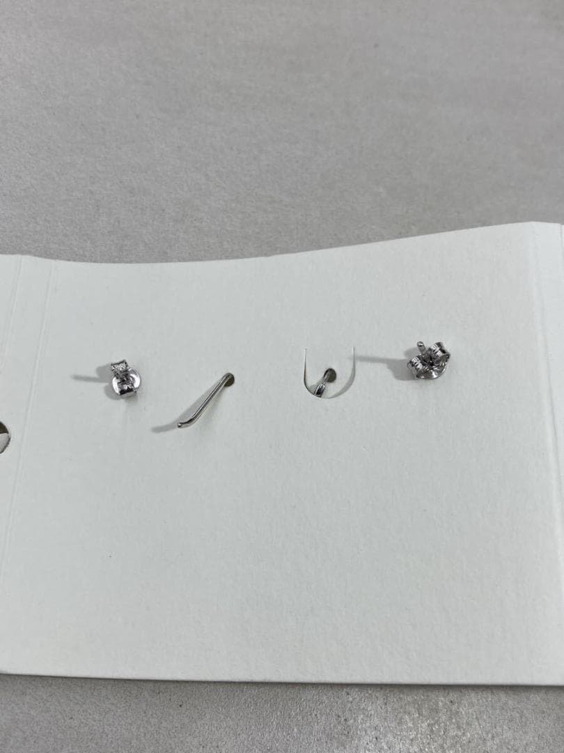 美品 正規 LEMAIRE ルメール シルバー925 ピアス セット 802P▲