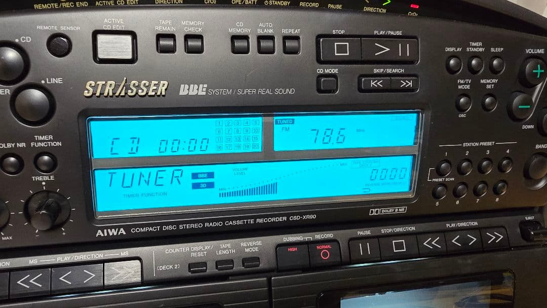 AIWA CSD-XR90改 Bluetooth搭載CDラジカセ 完動品 155