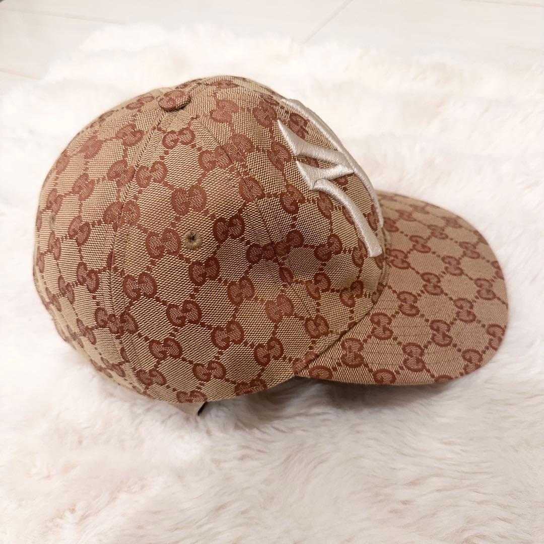 GUCCI×ヤンキース コラボ GG柄キャップ