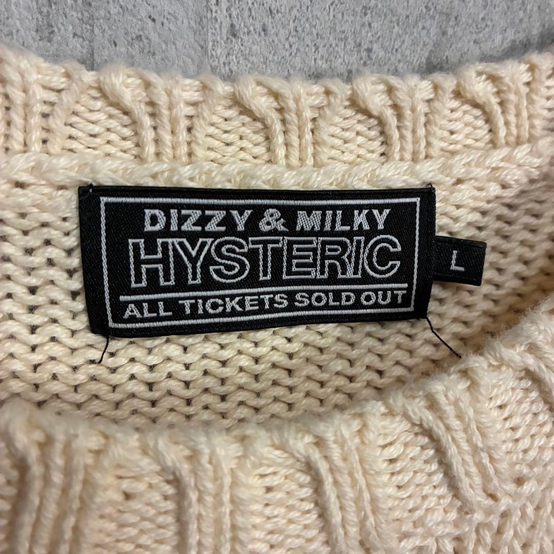 【最高デザイン】ヒステリックグラマー　デビルガールロゴ　コットンニット　L