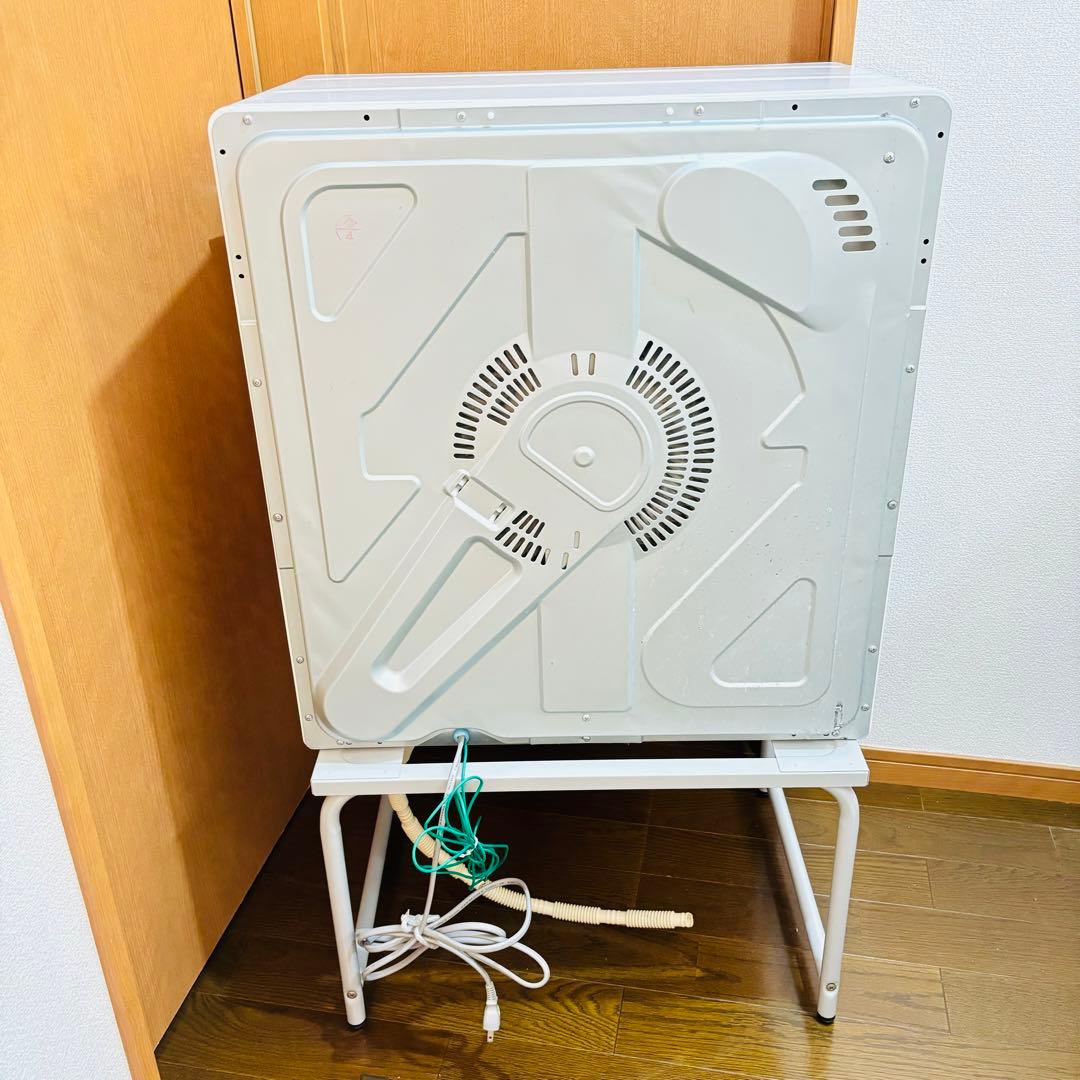 日立 電気式衣類乾燥機 4kg DE-N40WX 2018年製　専用スタンド付き