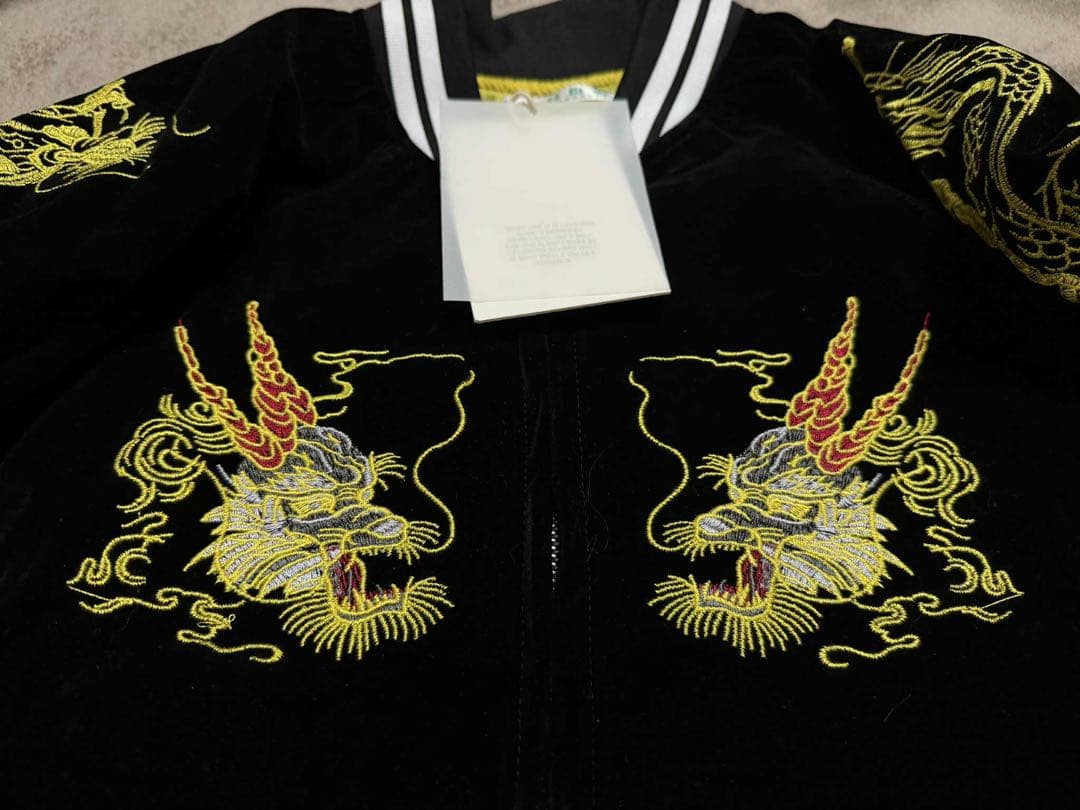 未使用 MOON EYES 別珍 龍日本 スカジャン unisex 美品 限定