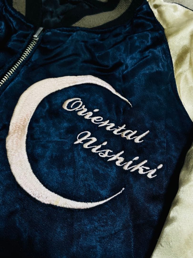 ORIENTAL ２面用 龍 桜 日本限定 スカジャン unisex レーヨン