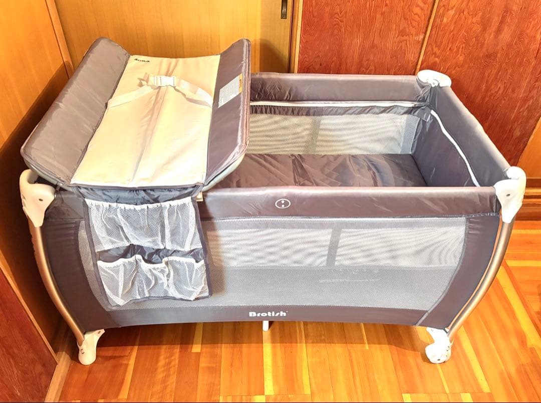 Brotish 折りたたみ式ベビーベッド YXC311 多機能