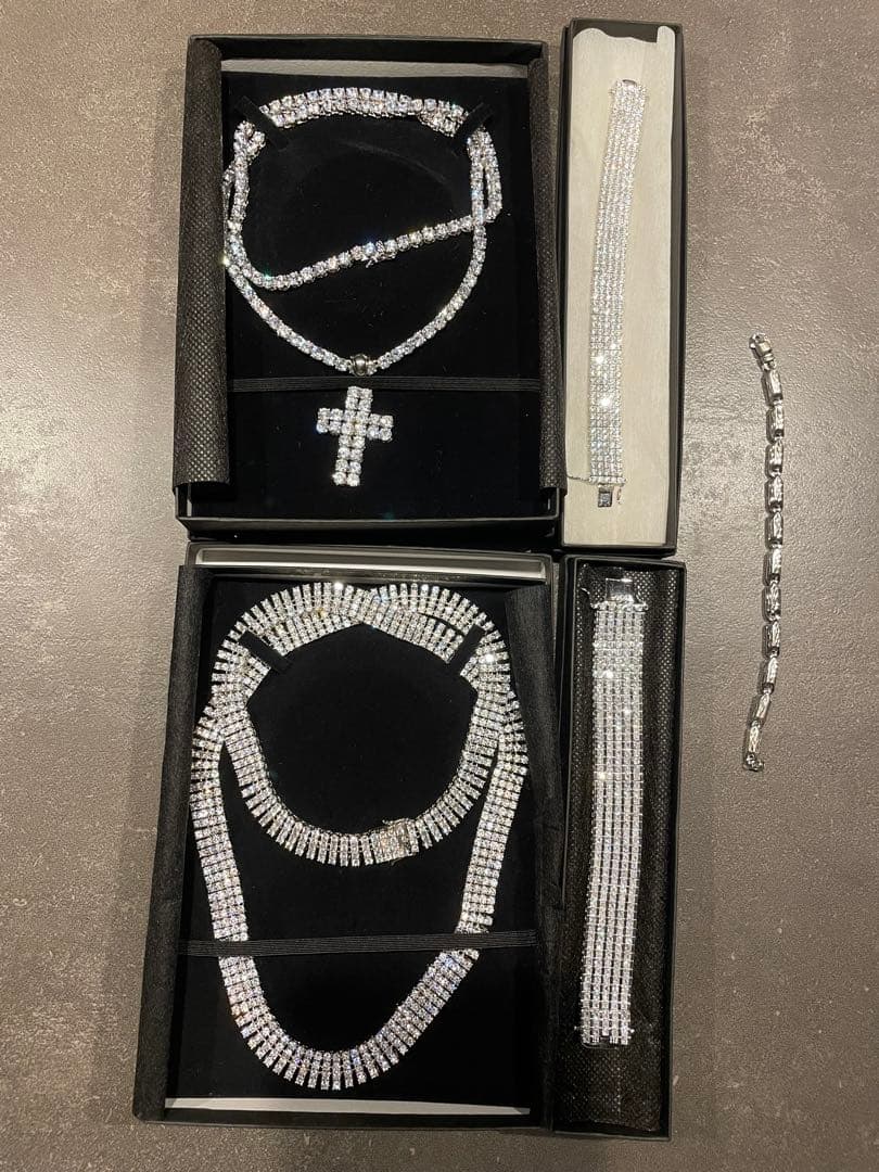 925シルバー クリスタルブレスレット