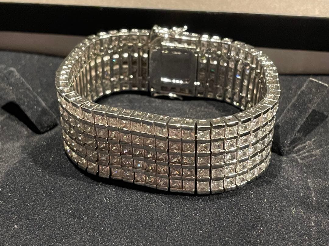 925シルバー クリスタルブレスレット