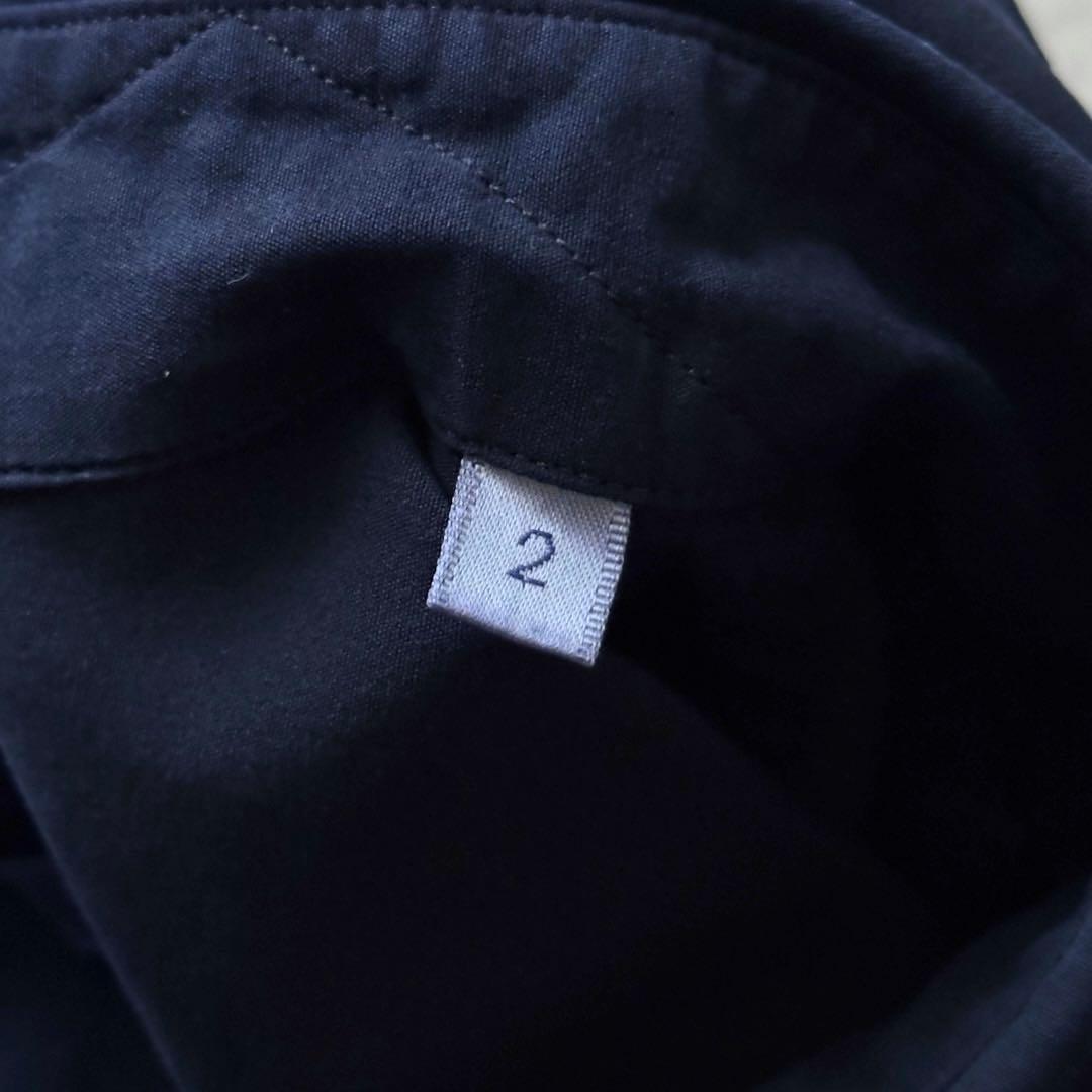 COMOLI 2022SSコモリシャツ ネイビー サイズM 2 ゆったり 大きめ