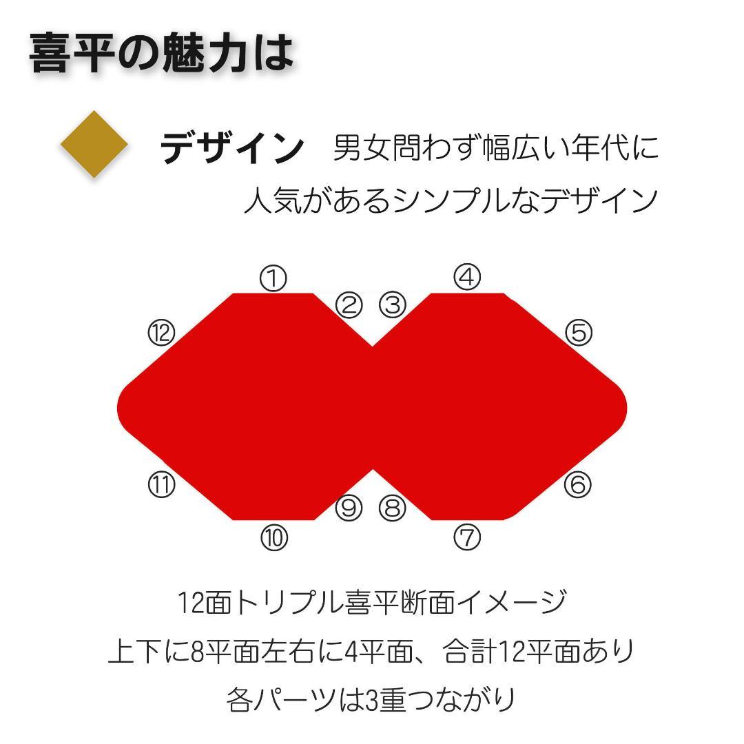 18金喜平ネックレス12面トリプル14.5g60cm造幣局検定マーク刻印入