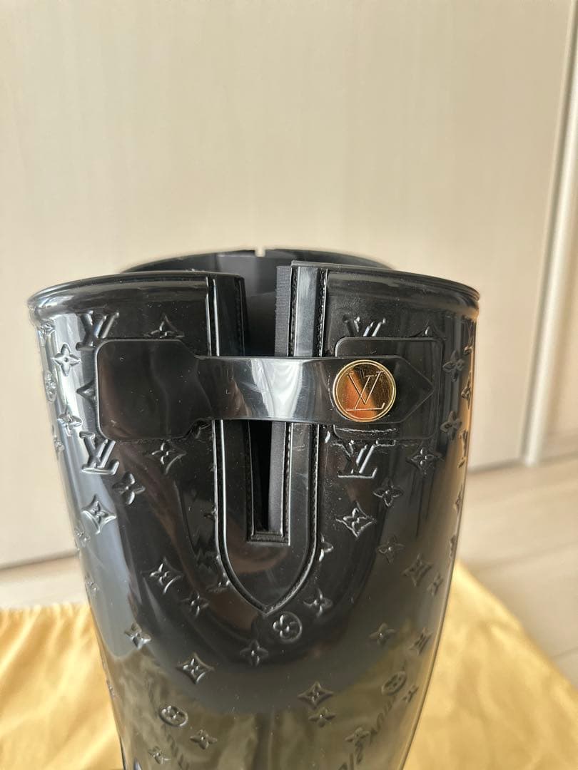 【Louis Vuitton】ルイヴィトン ブラック ロング レインブーツ35