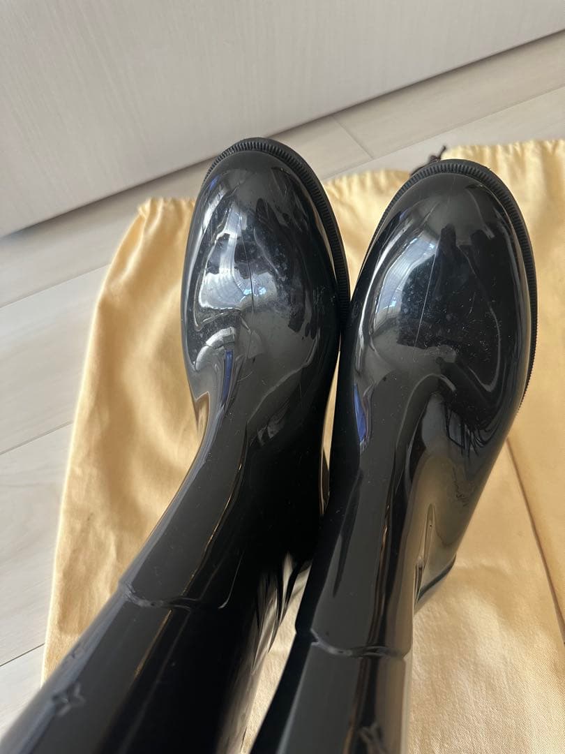 【Louis Vuitton】ルイヴィトン ブラック ロング レインブーツ35