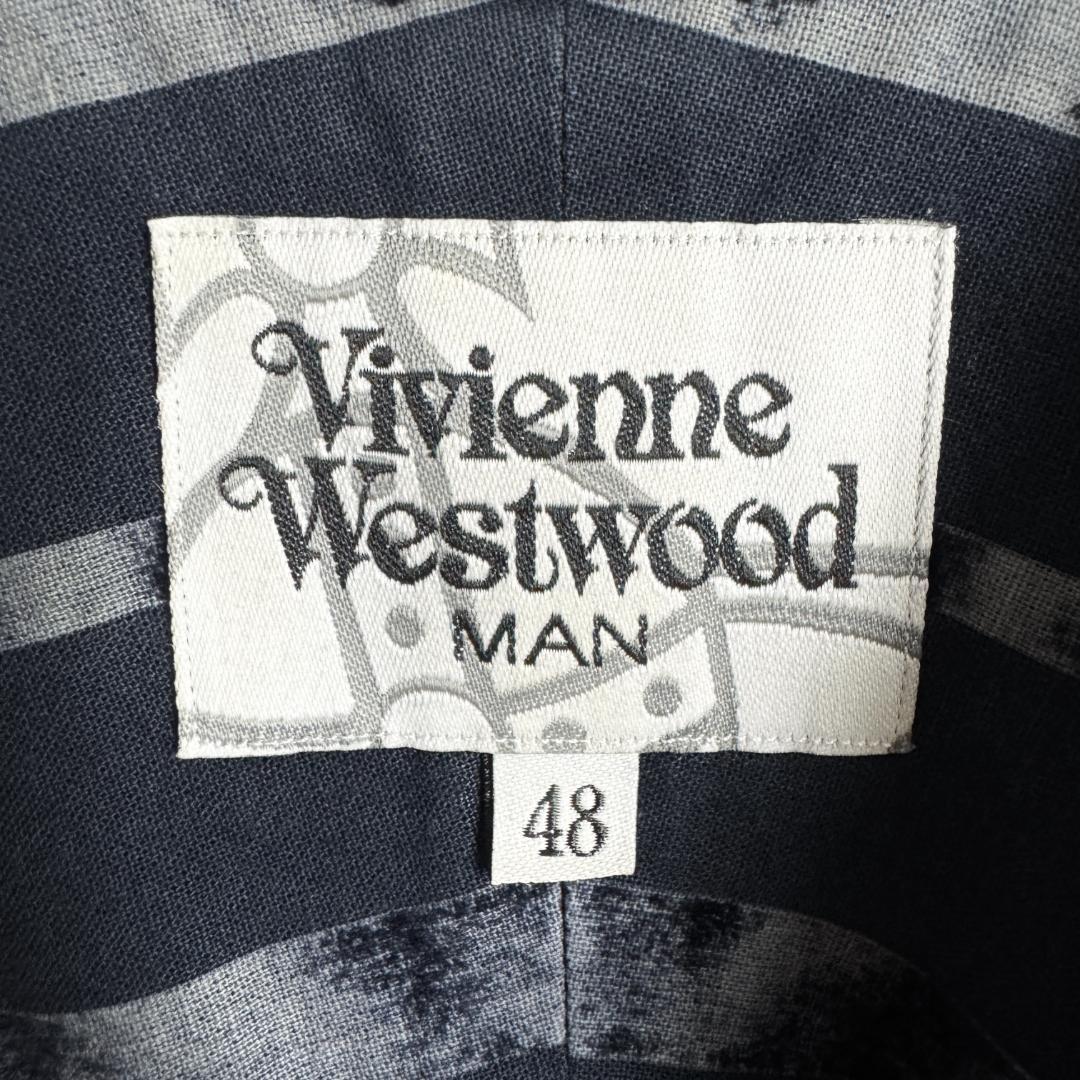 【高級モデル☆シックデザイン】ヴィヴィアンウエストウッド オーブ刺繍 長袖シャツ