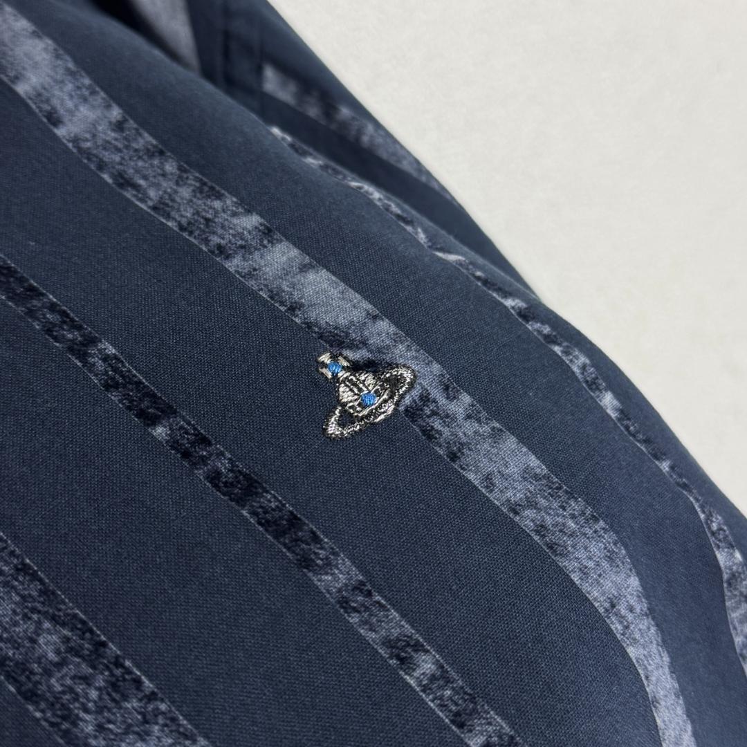 【高級モデル☆シックデザイン】ヴィヴィアンウエストウッド オーブ刺繍 長袖シャツ