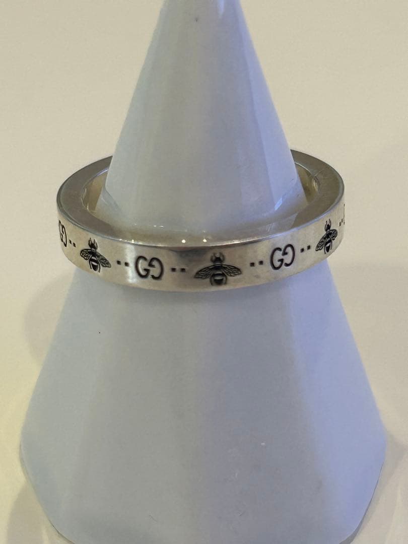 GUCCI シルバーリング 蜂のモチーフ　サイズ21