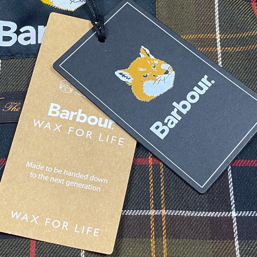 未使用品 Barbour メゾンキツネ ワックスジャケット S ビューフォート