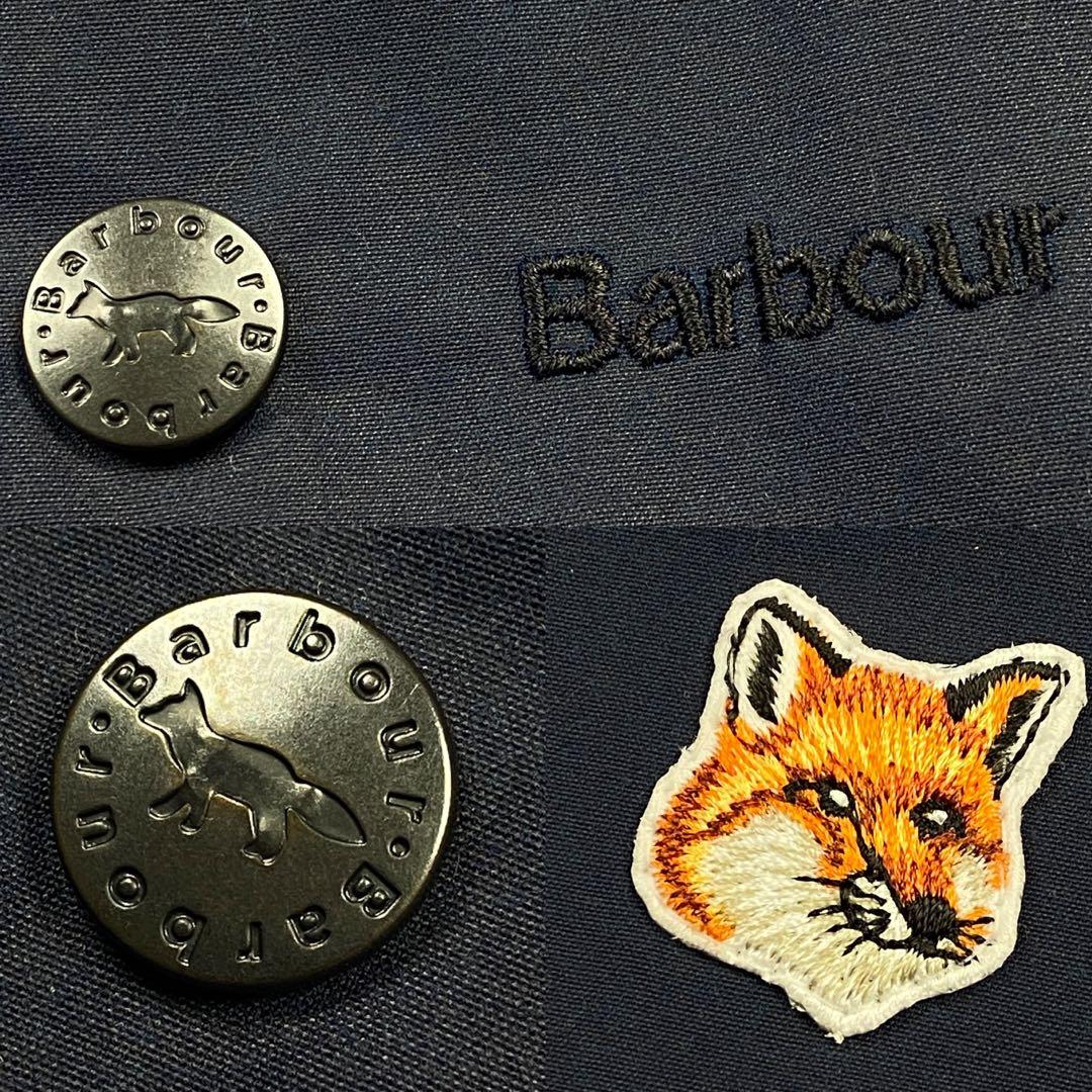 未使用品 Barbour メゾンキツネ ワックスジャケット S ビューフォート