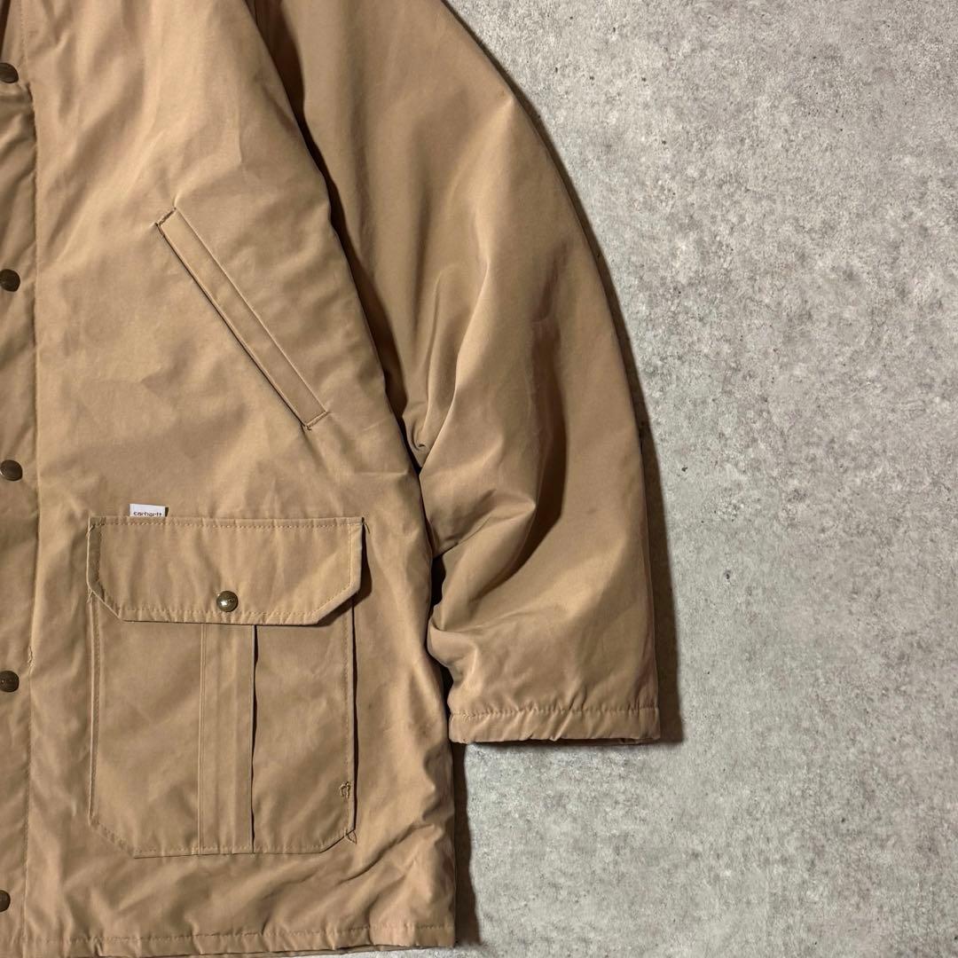 USA製 カーハート ナイロンジャケット 裏地タータンチェック XLサイズ