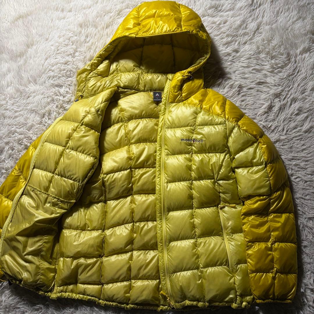 行*ぞ様 美品■モンベル スペリオダウンパーカ ジャケット レディース　イエロー
