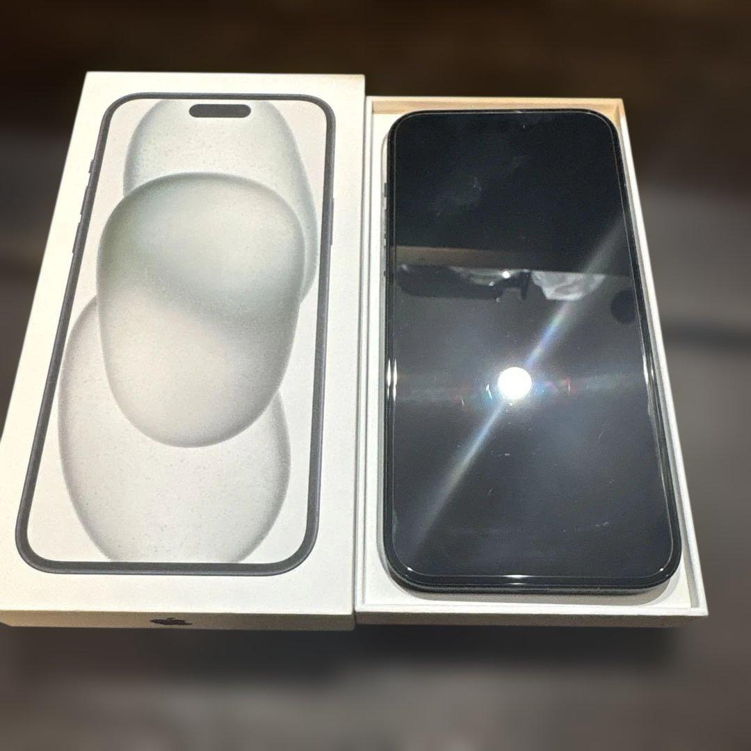 iPhone15plus 128GB ブラック SIMフリー 充電器付き